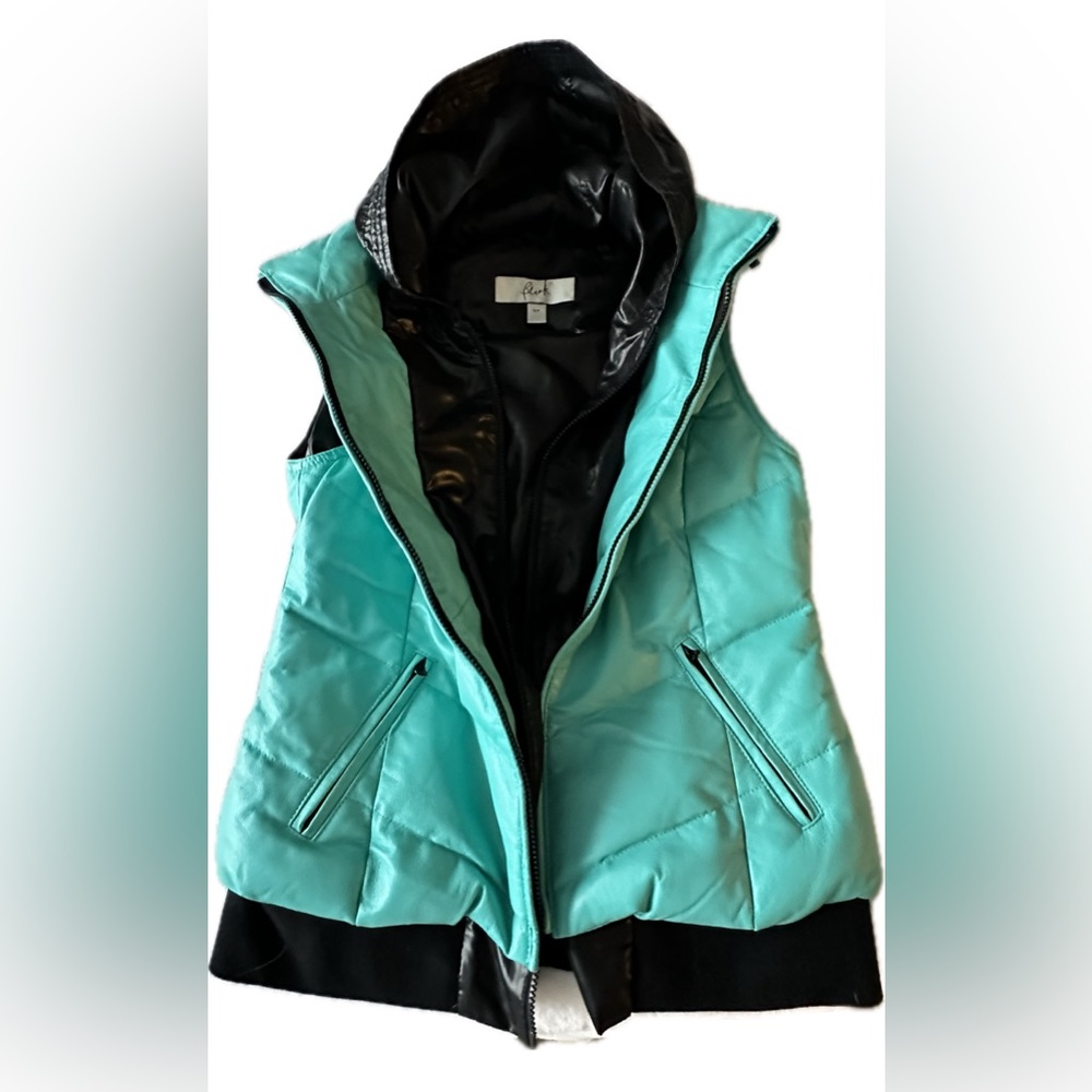 Genuine Leather Down Filled Puffer Vest